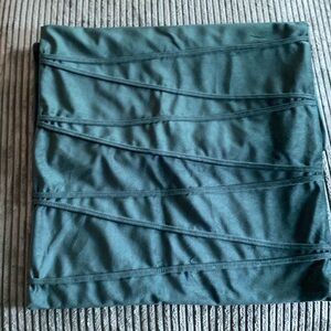 Set of 2 - Emerald Green Velvet Pillow Case 18x18